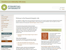 Tablet Screenshot of financialintegrity.org